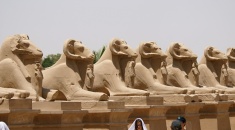 Karnak- alej sfing - obětní cesta2